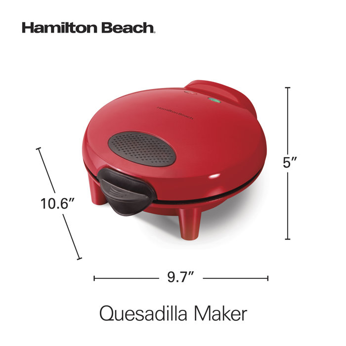 Hamilton Beach® Quesadilla Maker 8" Round Red & Reviews Wayfair